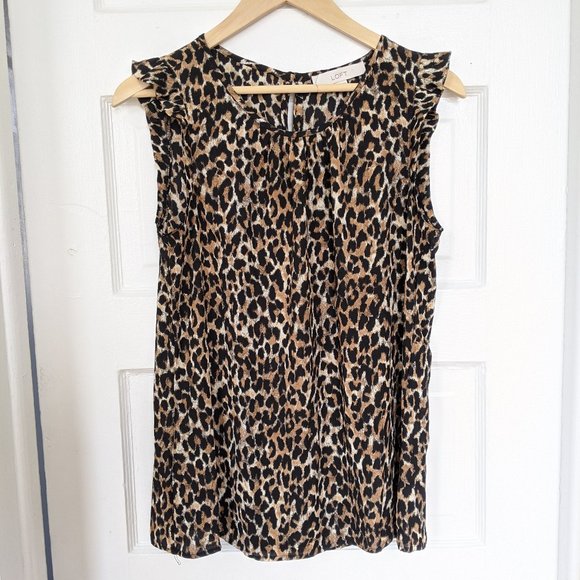 loft leopard blouse